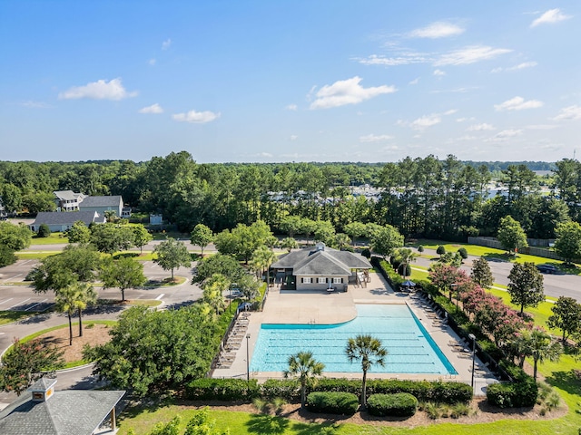 1070 Moss Grove Dr, Moncks Corner, SC 29461 - aerial view of a pool