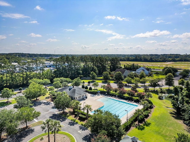 1070 Moss Grove Dr, Moncks Corner, SC 29461 - bird's eye view of a pool