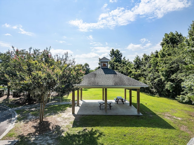 1070 Moss Grove Dr, Moncks Corner, SC 29461 - view of property's community with a gazebo, a yard, and a patio area
