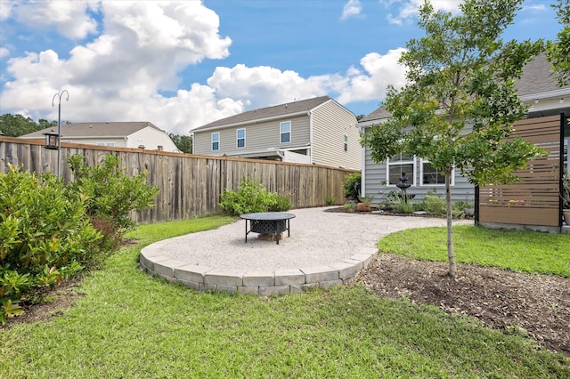 143 Daniels Creek Cir, Goose Creek, SC 29445 - view of yard featuring an outdoor fire pit and a patio area