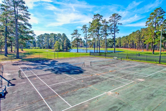 view of tennis court