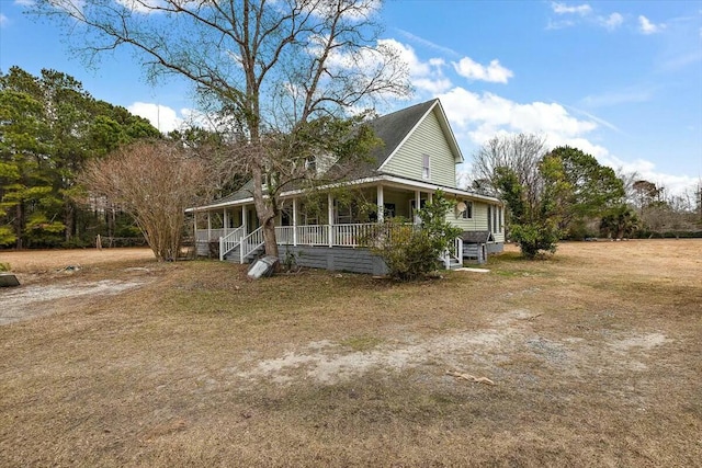 4689 Causey Pond Rd, Awendaw, SC 29429 - view of front of house with covered porch