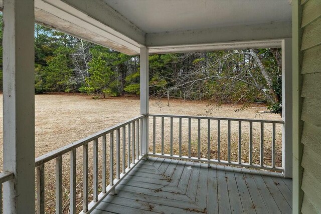 4689 Causey Pond Rd, Awendaw, SC 29429 - deck featuring covered porch