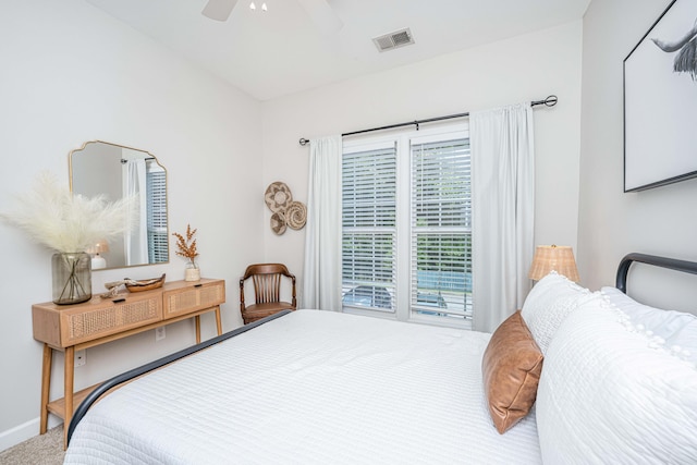 754 Certificate Ct, Charleston, SC 29414 - carpeted bedroom featuring baseboards, visible vents, and a ceiling fan