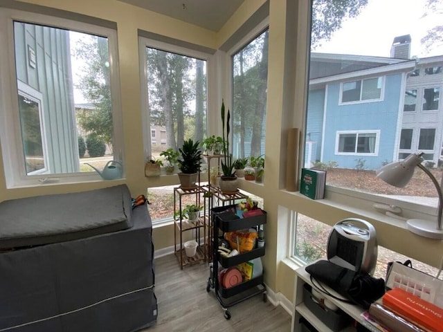 sunroom / solarium featuring plenty of natural light
