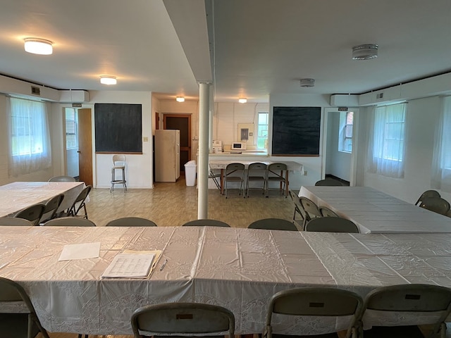 view of dining space