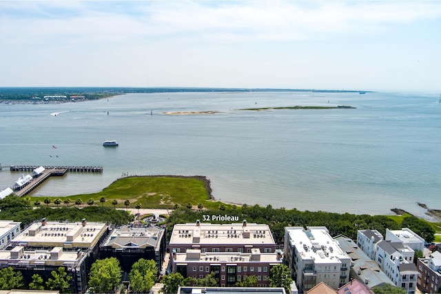 32 Prioleau St Unit J, Charleston, SC 29401 - drone / aerial view of a large body of water
