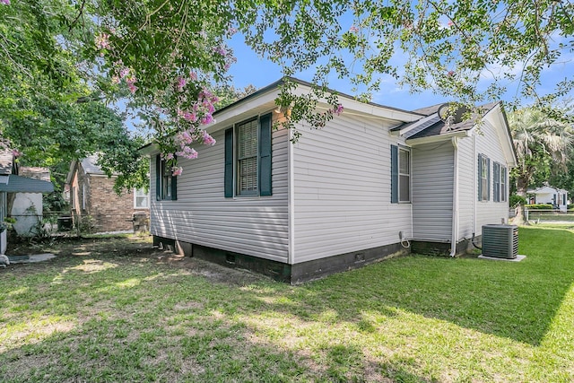 2215 Suffolk St, North Charleston, SC 29405 - view of side of home with a central AC unit and crawl space