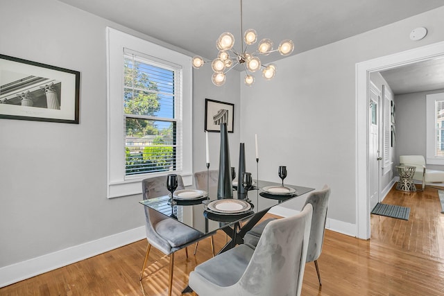 2215 Suffolk St, North Charleston, SC 29405 - dining room featuring wood finished floors and a chandelier