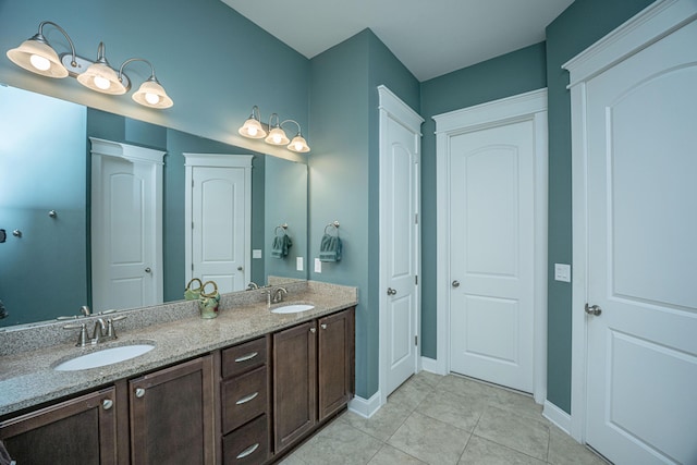 3769 Maidstone Dr, Mount Pleasant, SC 29466 - bathroom featuring tile patterned flooring, double vanity, and baseboards