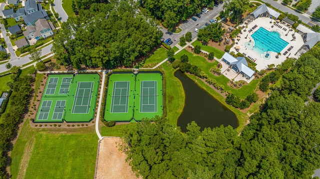 3769 Maidstone Dr, Mount Pleasant, SC 29466 - aerial view of a nearby body of water and a pool area