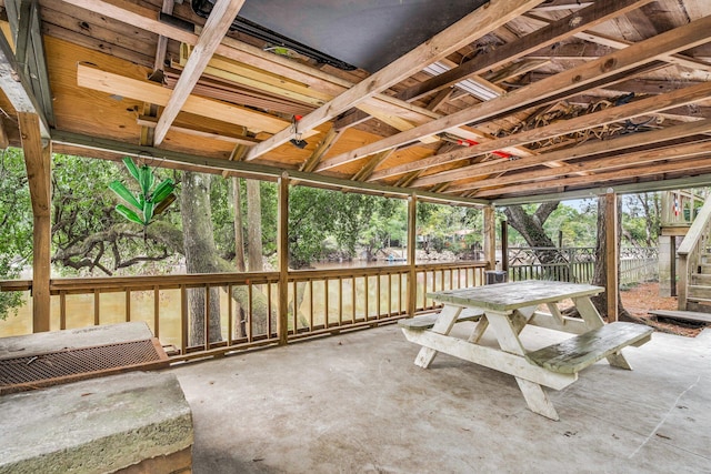 view of sunroom