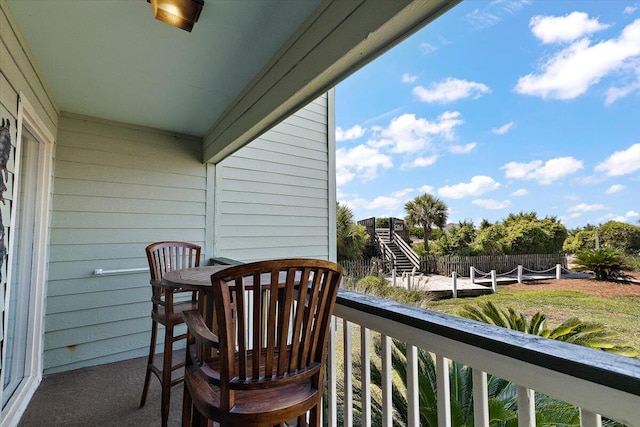 view of balcony