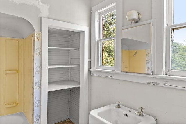 bathroom featuring a sink