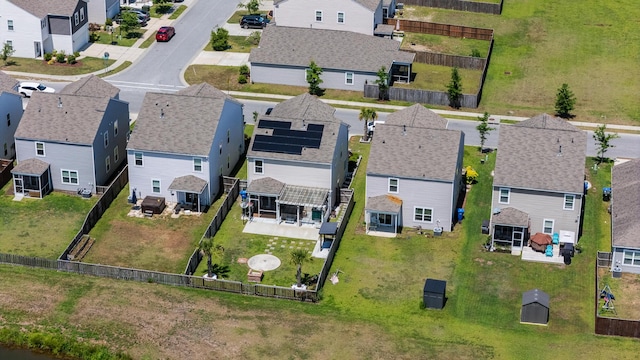 aerial perspective of suburban area