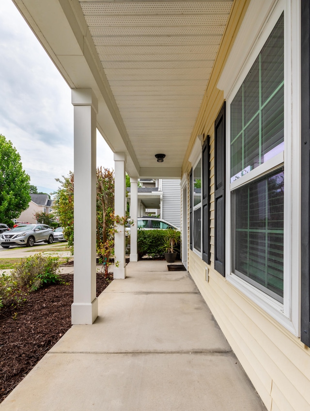 view of patio with covered porch