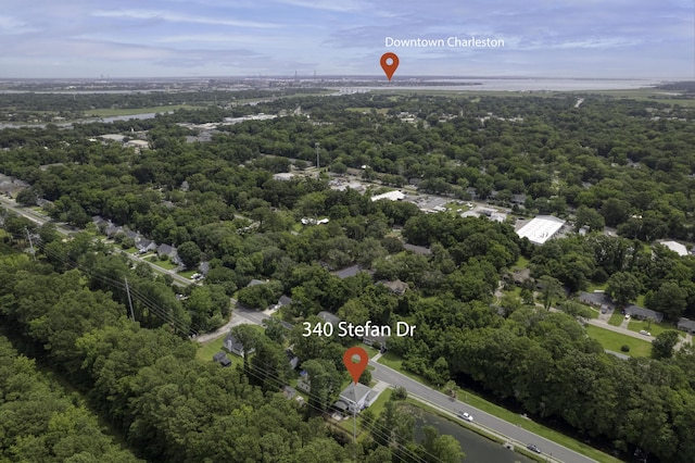 340 Stefan Dr, Charleston, SC 29412 - bird's eye view of a heavily wooded area