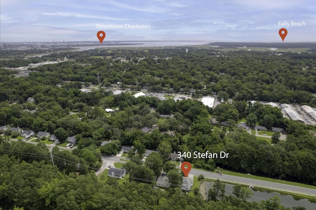 340 Stefan Dr, Charleston, SC 29412 - aerial view of a heavily wooded area