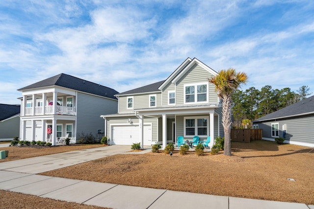 view of front of home featuring a garage