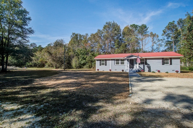 view of front of property