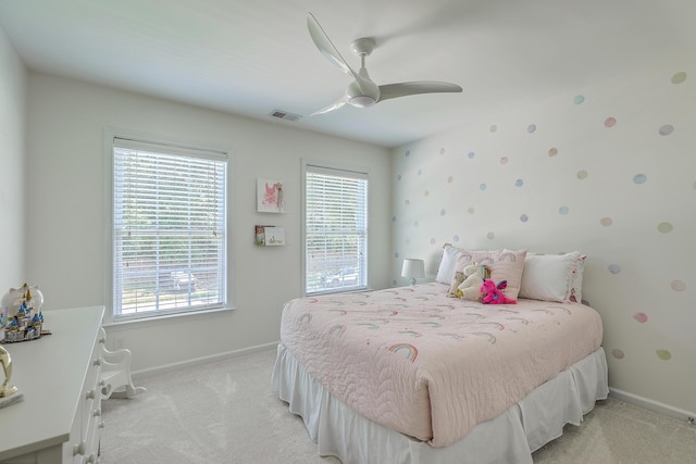 2150 Terrabrook Ln, Charleston, SC 29412 - bedroom featuring light carpet and ceiling fan