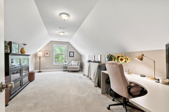 129 Saluda Dr, Moncks Corner, SC 29461 - office space featuring carpet floors and vaulted ceiling
