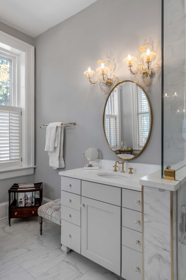 bathroom featuring vanity