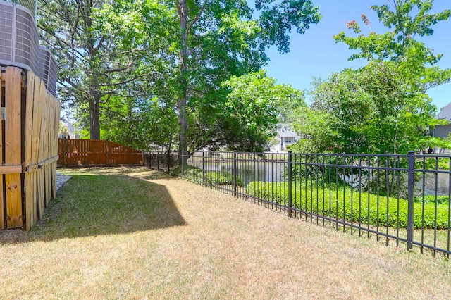 view of yard with fence private yard
