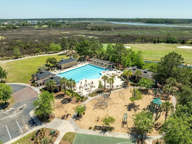 birds eye view of property