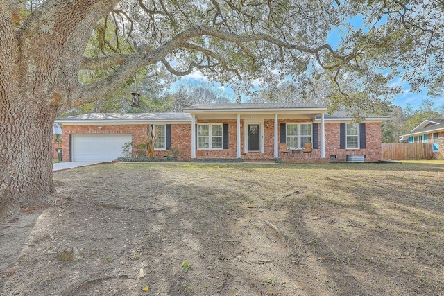 ranch-style house with a garage