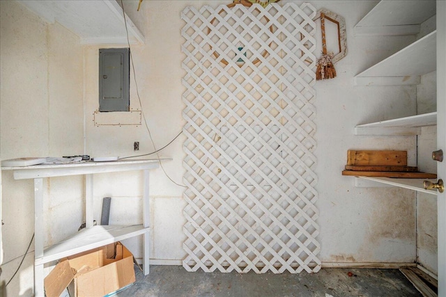 2830 Wire Rd, Saint George, SC 29477 - interior space with electric panel and concrete floors