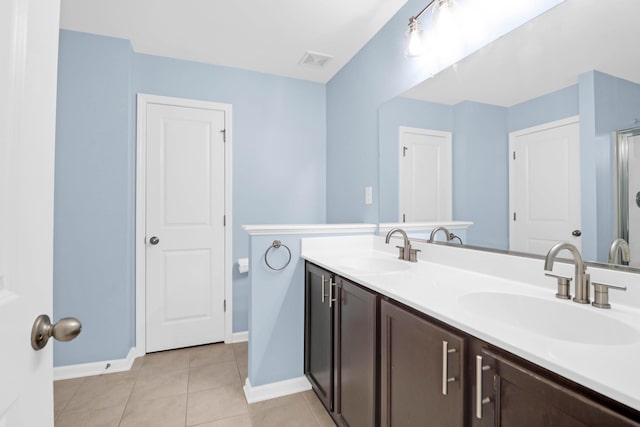 1510 Royal Colony Rd, Johns Island, SC 29455 - full bathroom featuring double vanity, baseboards, and tile patterned flooring