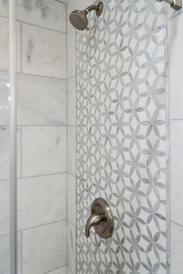 room details with tiled shower