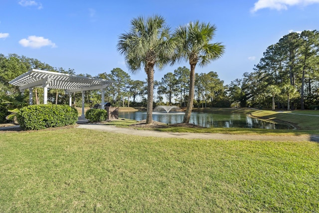 130 River Landing Dr Unit 4102, Charleston, SC 29492 - view of property's community featuring a water view, a pergola, and a yard