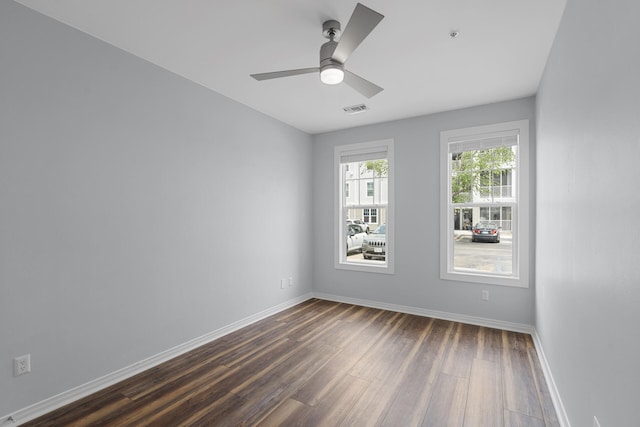 130 River Landing Dr Unit 4102, Charleston, SC 29492 - unfurnished room featuring dark wood finished floors, baseboards, and ceiling fan