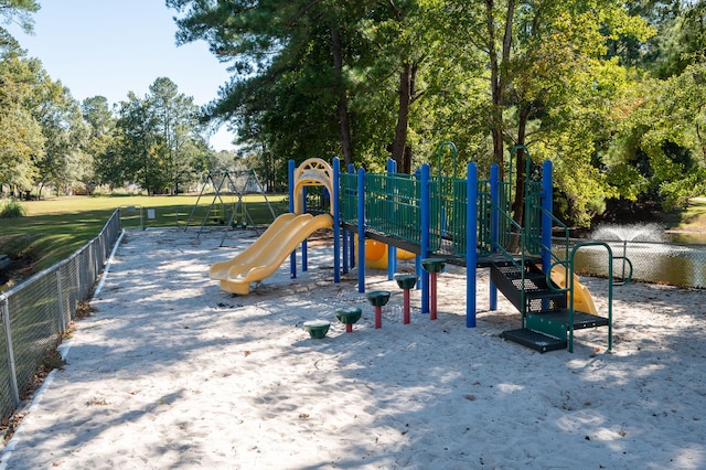 view of jungle gym