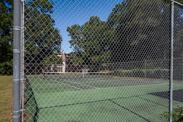 view of tennis court