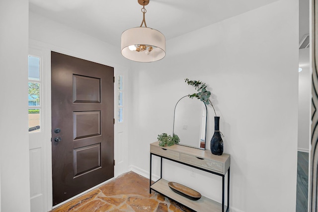 entrance foyer with baseboards