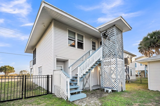 view of back of property