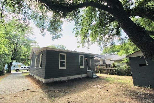 view of rear view of property