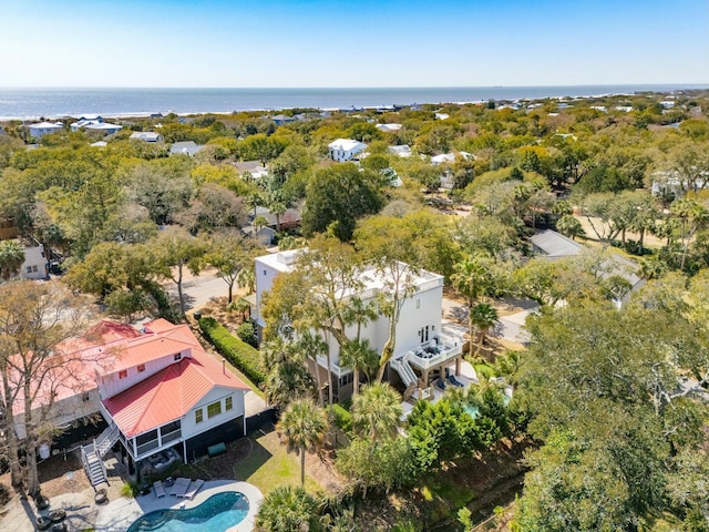 3 Cross Ln, Isle Of Palms, SC 29451 - aerial view of property and surrounding area featuring a nearby body of water
