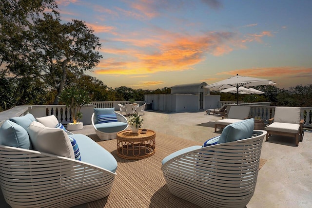 3 Cross Ln, Isle Of Palms, SC 29451 - view of patio with an outdoor living space and a deck