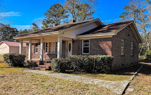 view of front of house featuring a porch