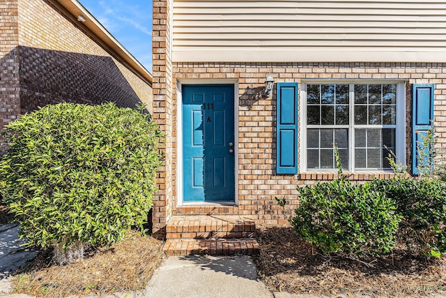 111 Elmwood Ave Unit A, Ladson, SC 29456 - view of exterior entry with brick siding
