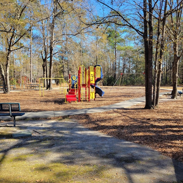 view of play area