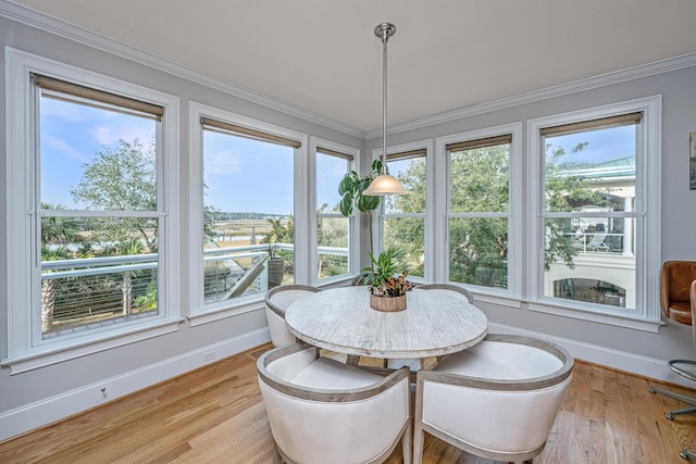 view of sunroom