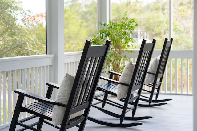 view of sunroom / solarium