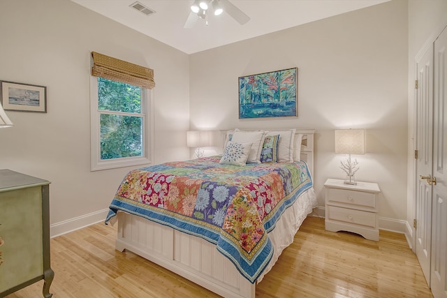 5084 Timber Race Crse, Hollywood, SC 29449 - bedroom featuring light wood-style flooring and a ceiling fan
