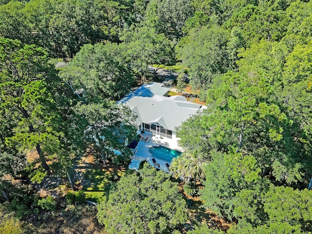5084 Timber Race Crse, Hollywood, SC 29449 - view of subject property with a heavily wooded area and a pool area