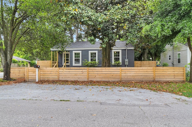 view of front of home